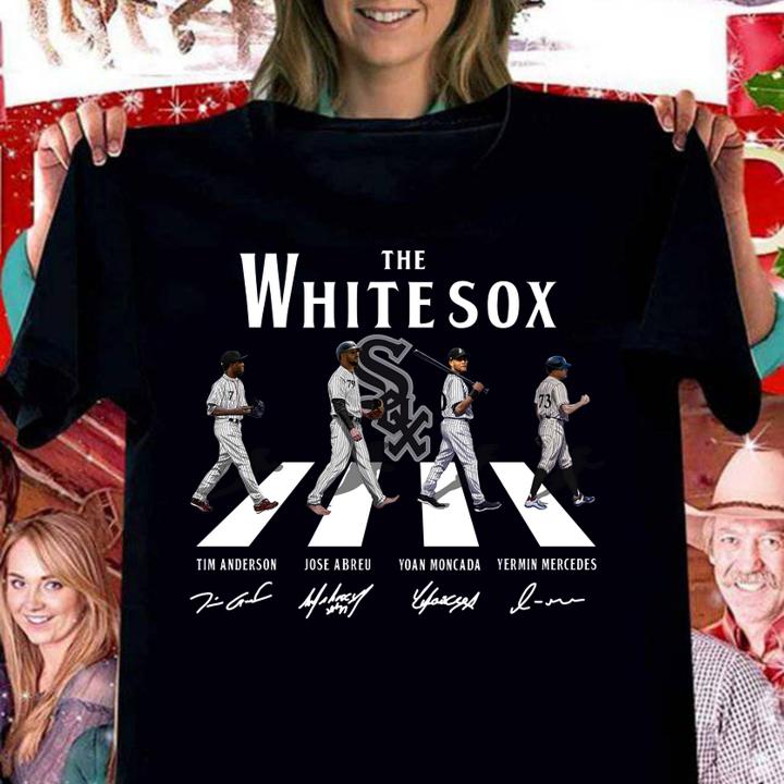 The White Sox Abbey Road signatures t-shirt woman shirt