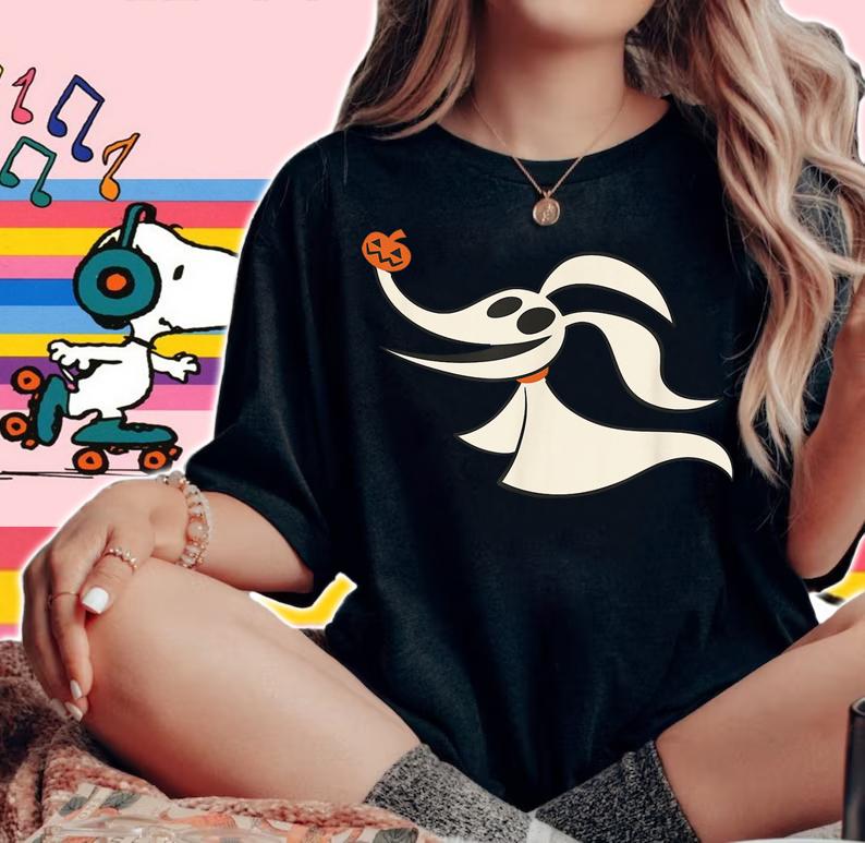 Disney Halloween Nightmare Before Christmas Zero t-shirt woman shirt
