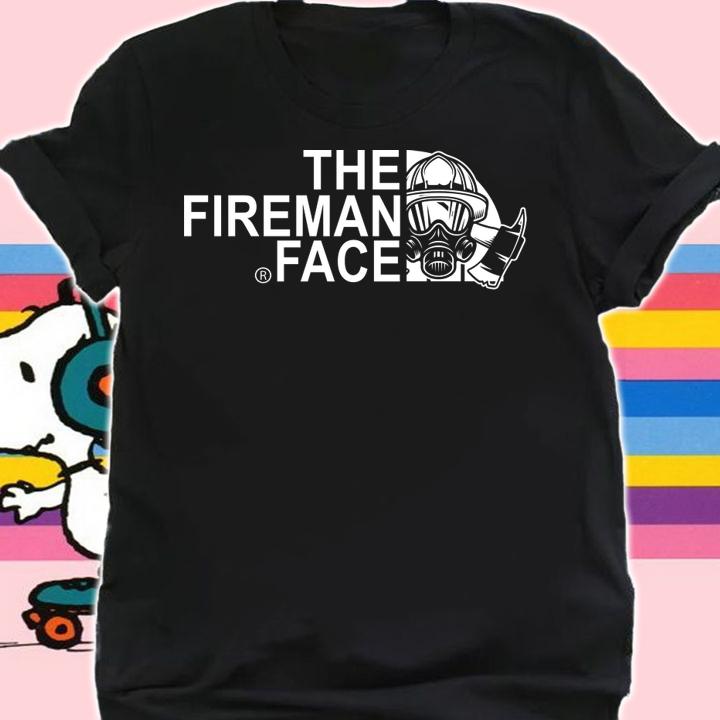 The Fireman Face firefighter The North Face t-shirt shirt