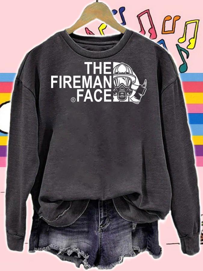 The Fireman Face firefighter The North Face t-shirt sweatshirt