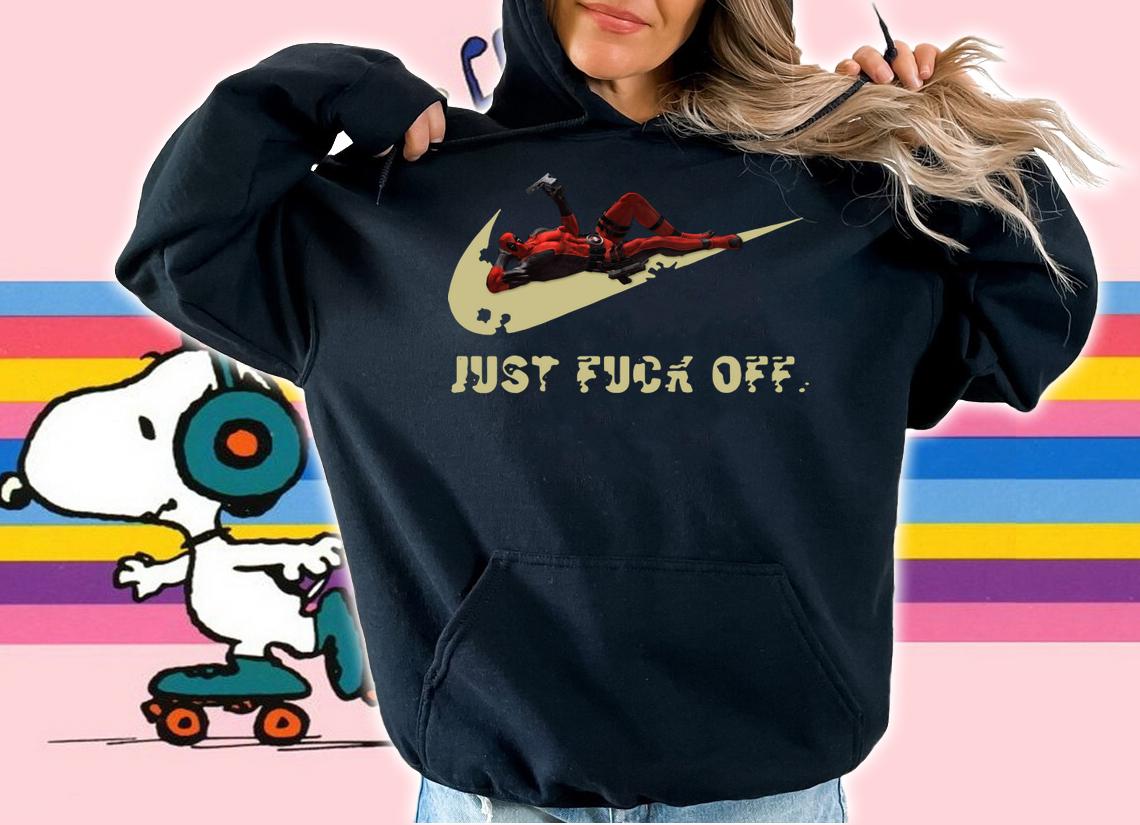 Deadpool Nike Just Fuck Off Just Do It t-shirt hoodie