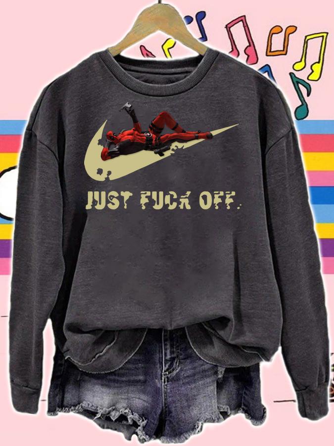 Deadpool Nike Just Fuck Off Just Do It t-shirt sweatshirt