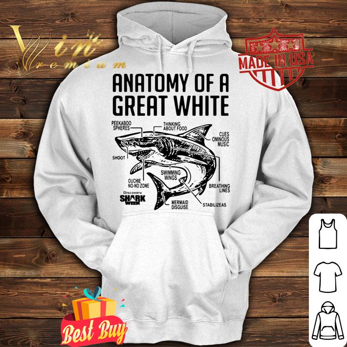 Anatomy Of A Great White Shark t-shirt hoodie