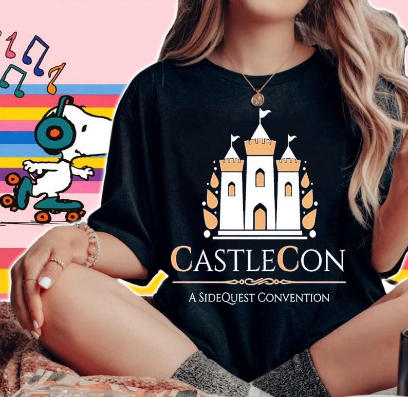 CastleCon 2023 a sidequest convention shirt t-shirt woman shirt