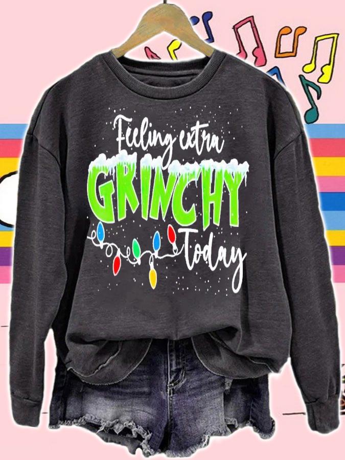 Feeling Extra Grinchy Today Funny Christmas 2022 shirt t-shirt sweatshirt