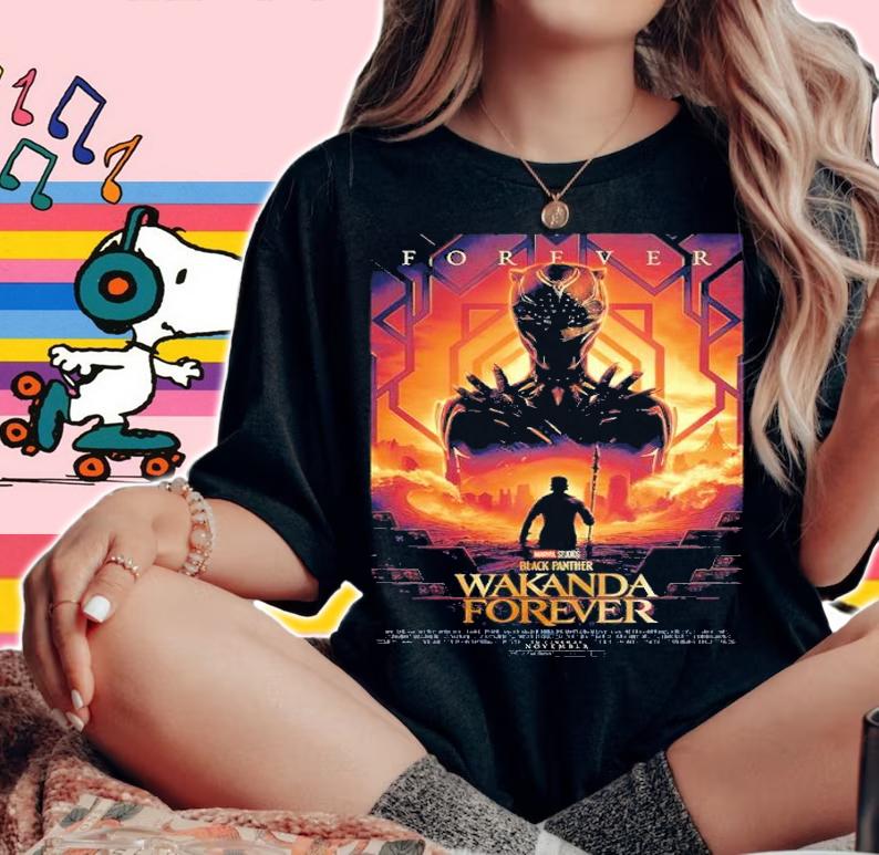 Forever Black Panther Wakanda Forever shirt t-shirt woman shirt