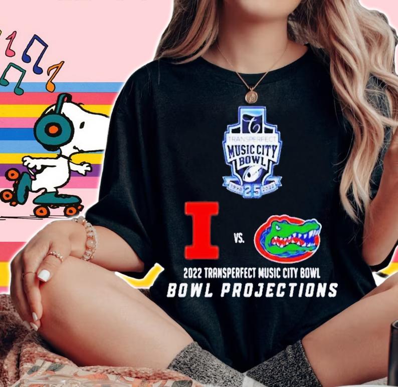 Illinois Strength Vs Florida Gators 2022 Transperfect Music City Bowl Shirt t-shirt woman shirt