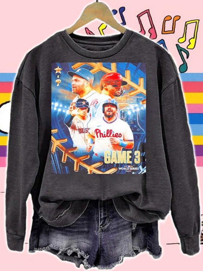 Houston Astros Vs Philadelphia Phillies Game 3 MLB World Series 2022 Shirt t-shirt sweatshirt