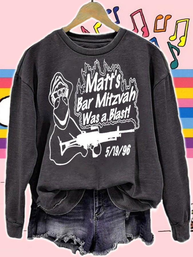 Matt's Bar Mitzvah Was A Blast shirt t-shirt sweatshirt