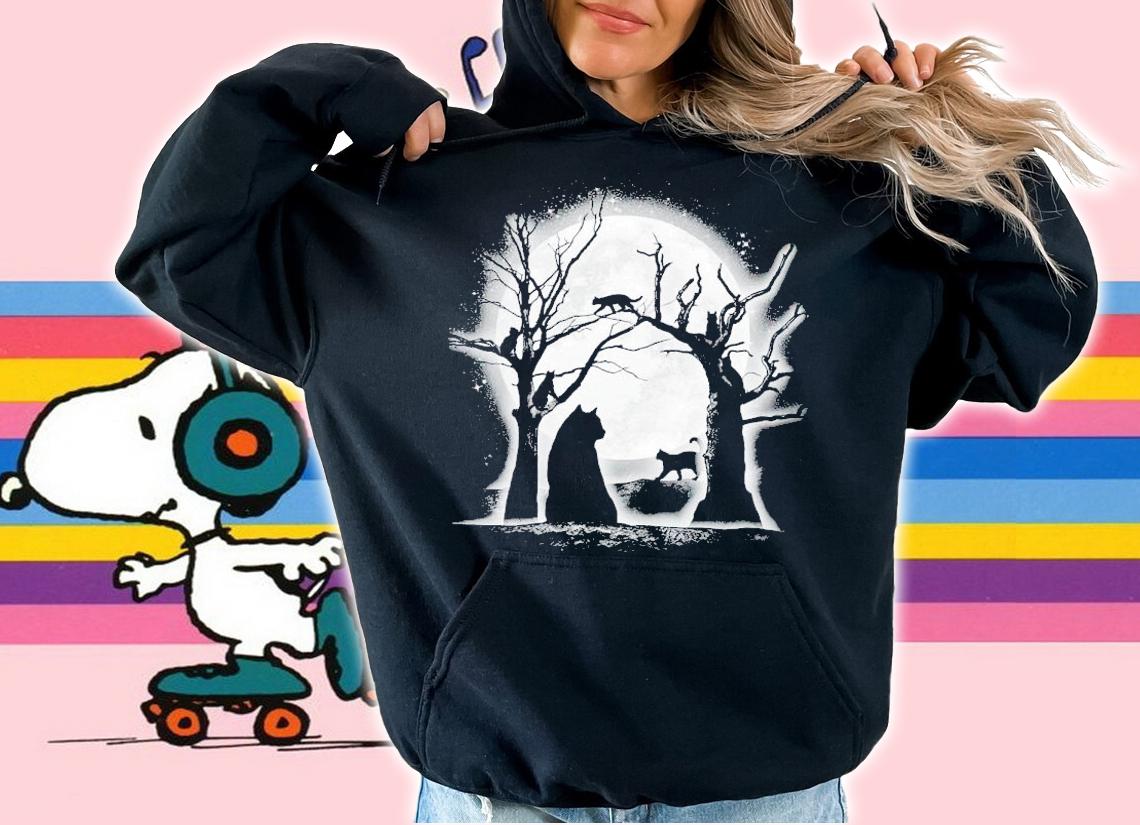 Moonlight felines cat shirt t-shirt hoodie