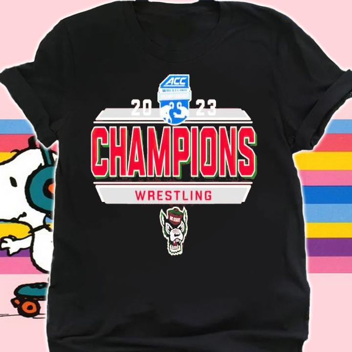 NC State Wolfpack 2023 ACC Wrestling Tournament Champions shirt t-shirt shirt