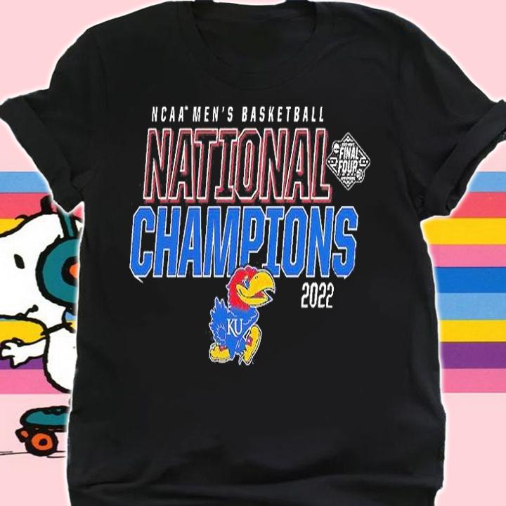 Kansas Jayhawks 2022 NCAA Men's Basketball National Champions Final Four New Orleans T-Shirt t-shirt