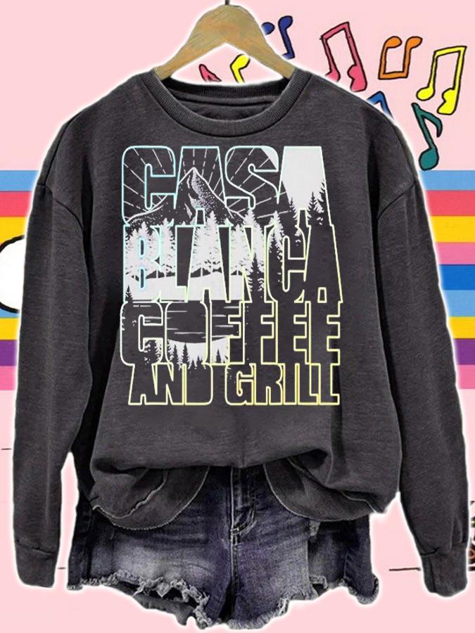 Casa Blanca Coffee And Grill Casa Mtns Dark T-Shirt t-shirt