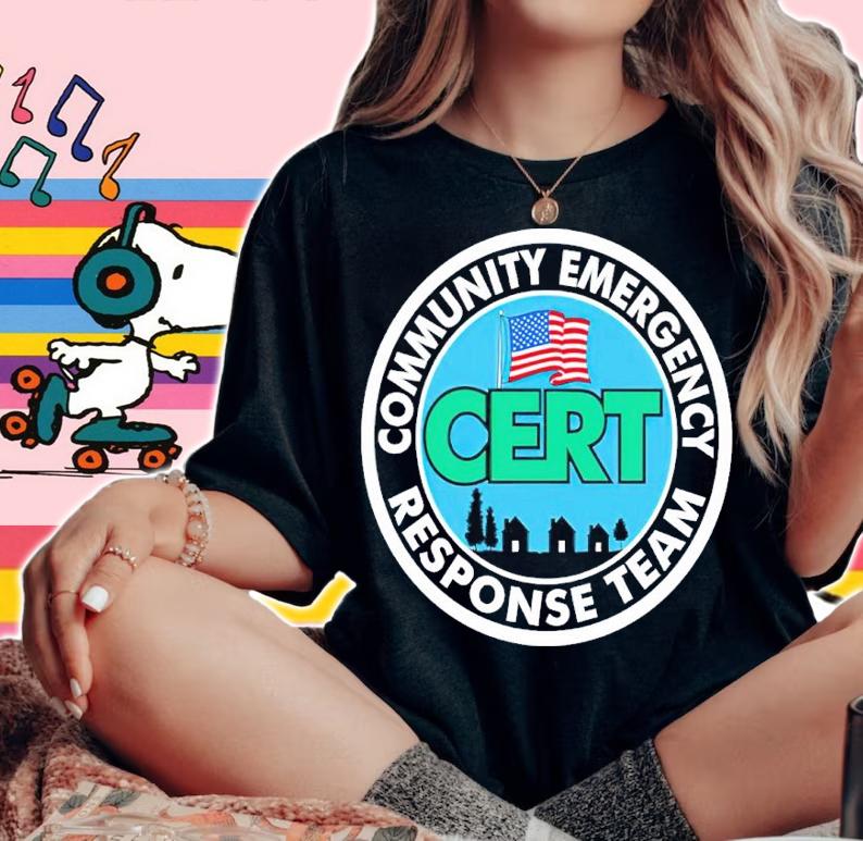 CERT Community Emergency Response Teams Shirt woman shirt