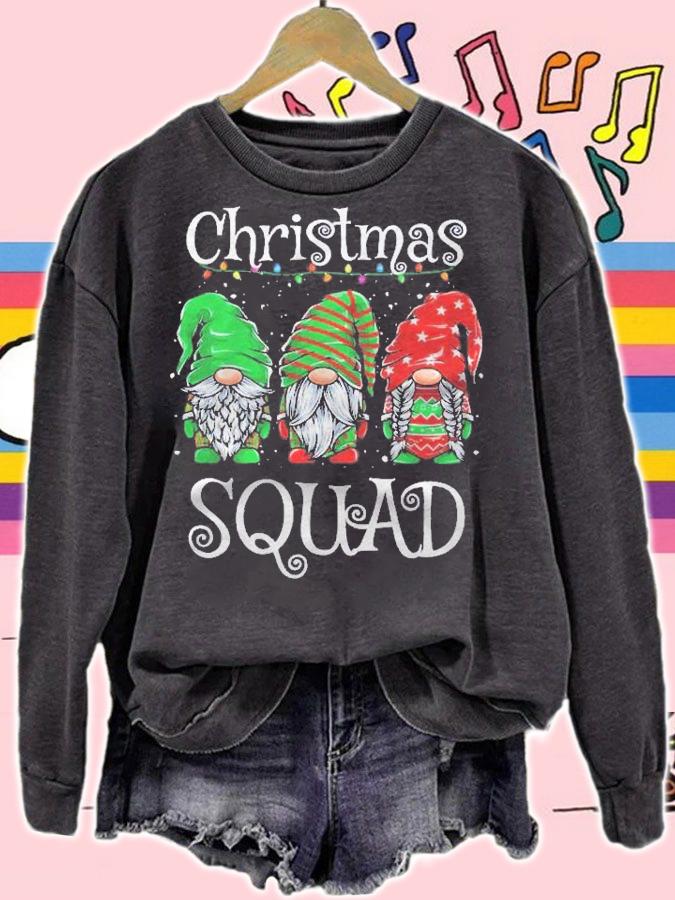 Christmas Squad Family Matching Gnomes Pjs Xmas Boys Kids Shirt
