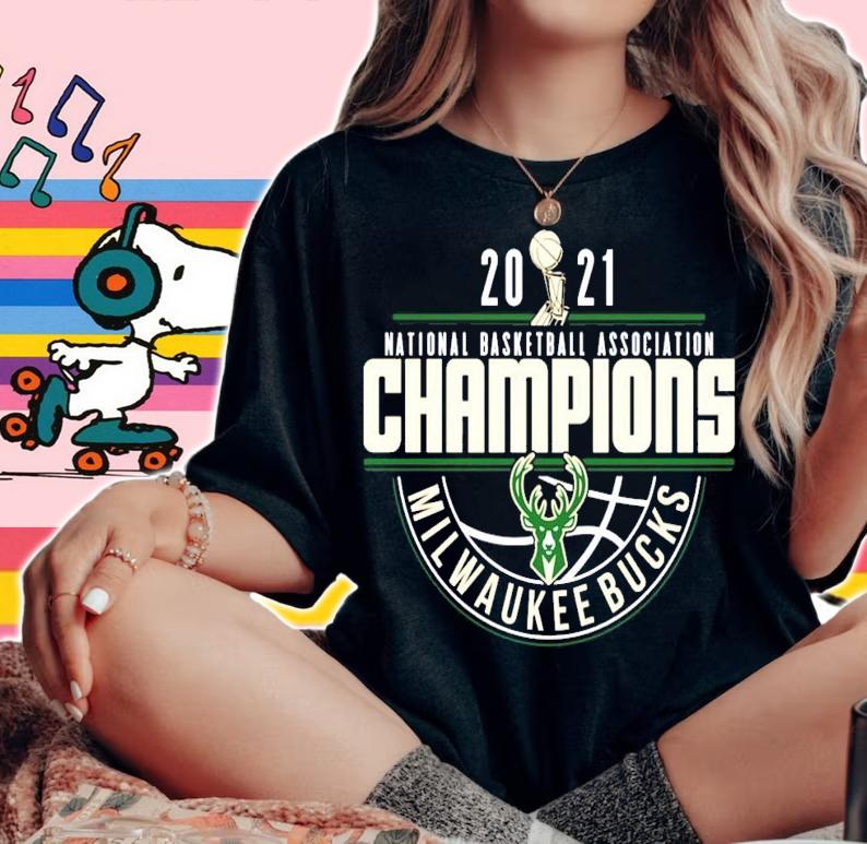 2021 National basketball Association Champions Milwaukee Bucks shirt woman shirt