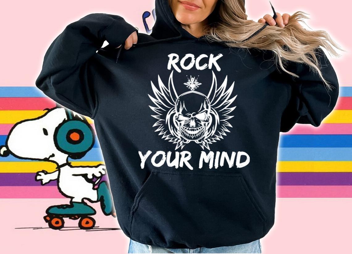 Rock your mind skeleton shirt hoodie