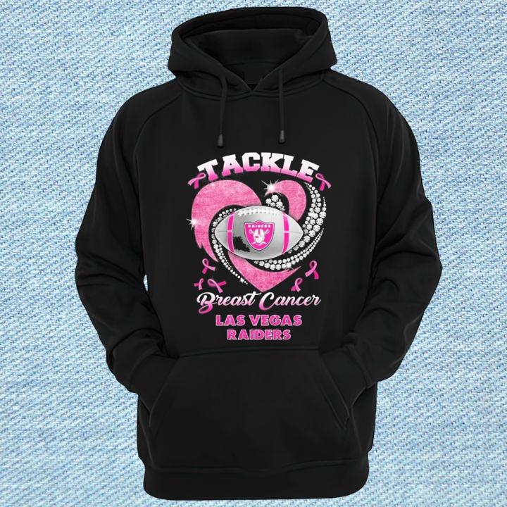 Tackle Breast Cancer Awareness Las Vegas Raiders Football T-Shirt hoodie
