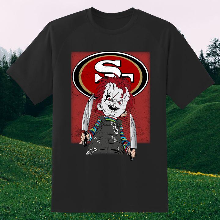 Official Spooky Chucky San Francisco 49ers Halloween T-Shirt