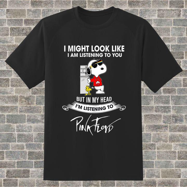 Premium Peanuts Snoopy And Woodstock Pink Floyd Dark Side Of The Moon T-Shirt