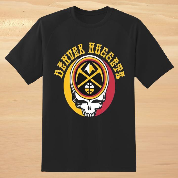 Personalized Denver Nuggets Mashup Grateful Dead T-Shirt