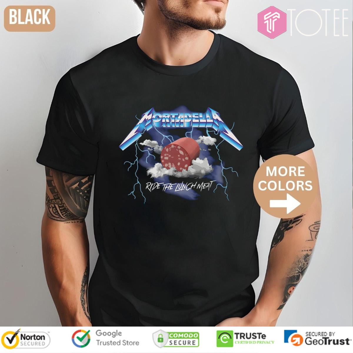 Ride The Lunch Meat Mortadella Funny Lovers Foodie T-Shirt