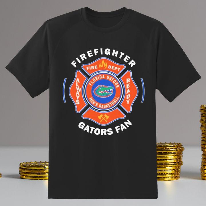 Fire Dept Florida Gators Logo Football Firefighter T-Shirt