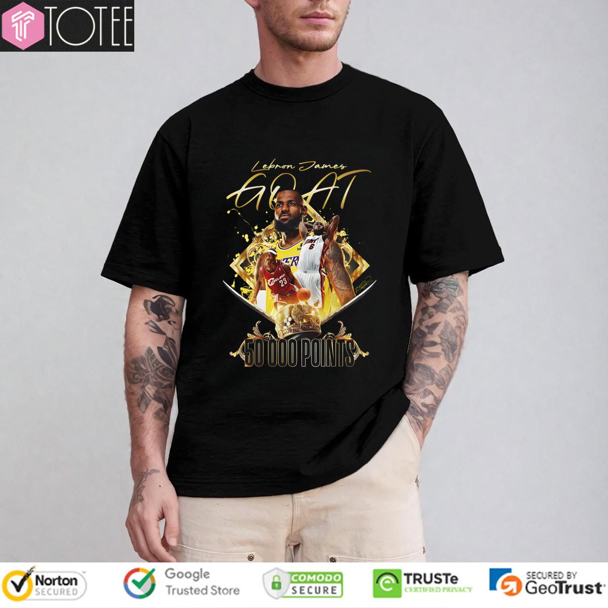 Lebron James Goat 50000 Points Shirt