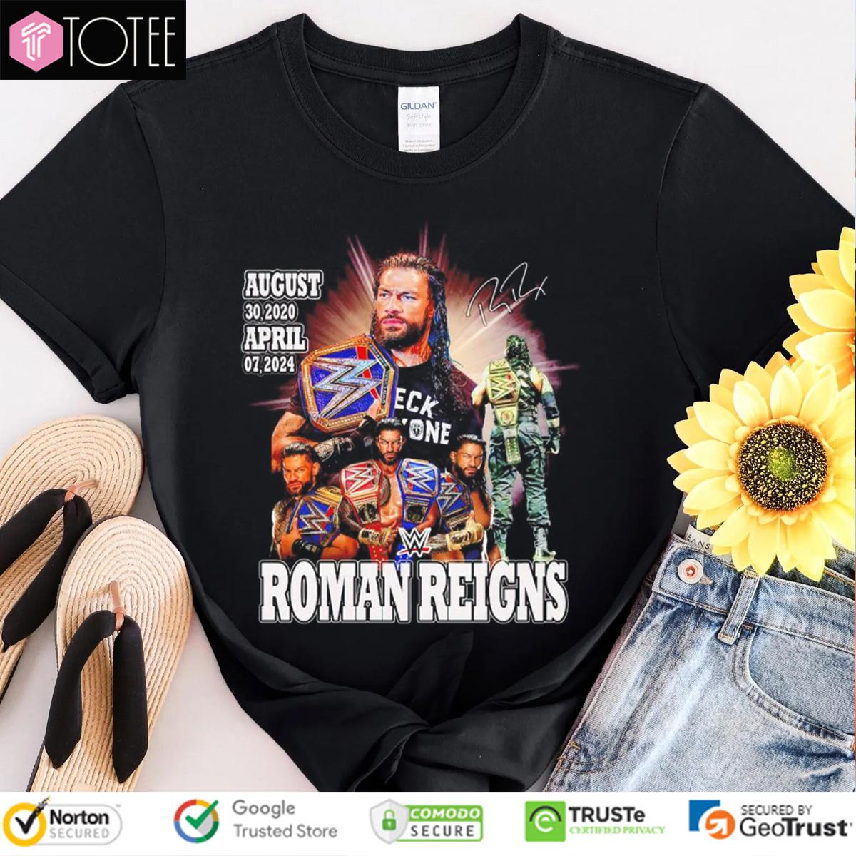 WrestleMania 41 Roman Reigns WWE Signature T-Shirt