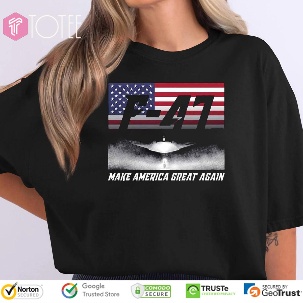 F-47 Make America Great Again USA Flag T-Shirt