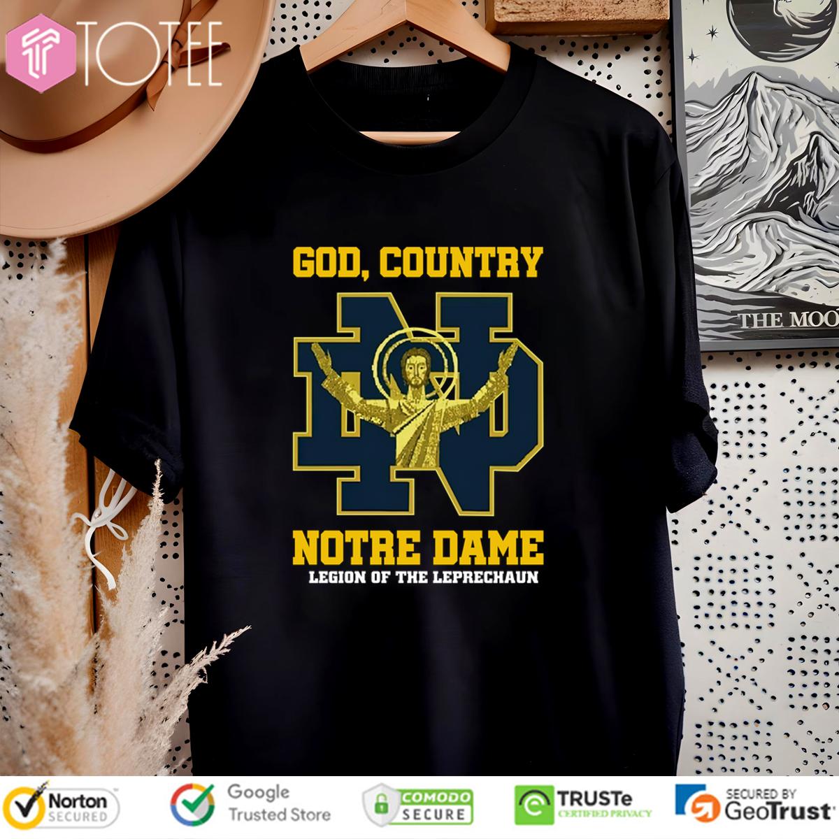 God Country Notre Dame Fighting Irish Legion Of The Leprechaun T-Shirt