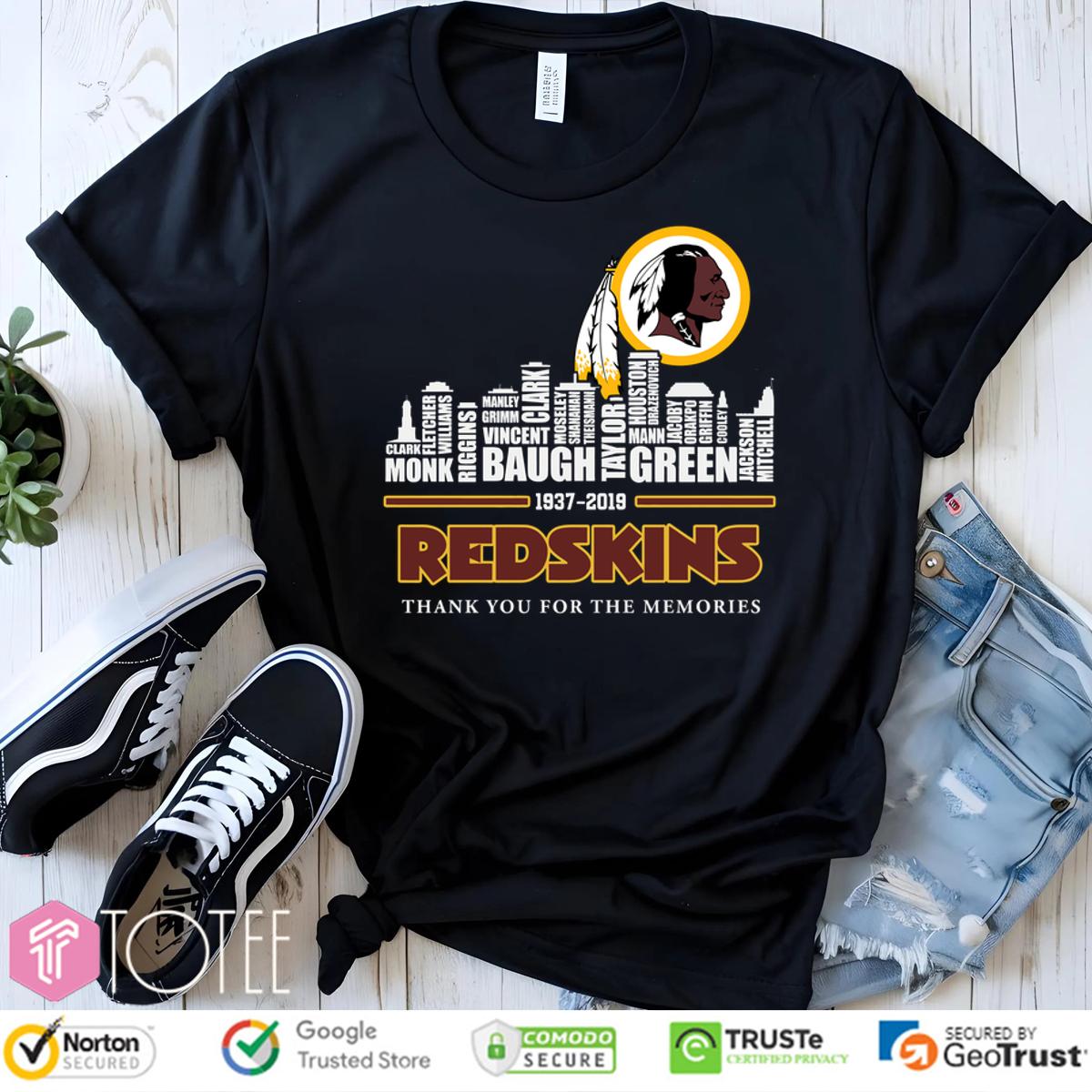Redskins Legacy Shirt: 1937-2019 Tribute - Honor the Legends