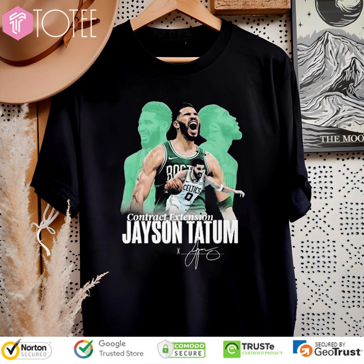 Contract Extension Jayson Tatum Boston Celtics Signature T-Shirt