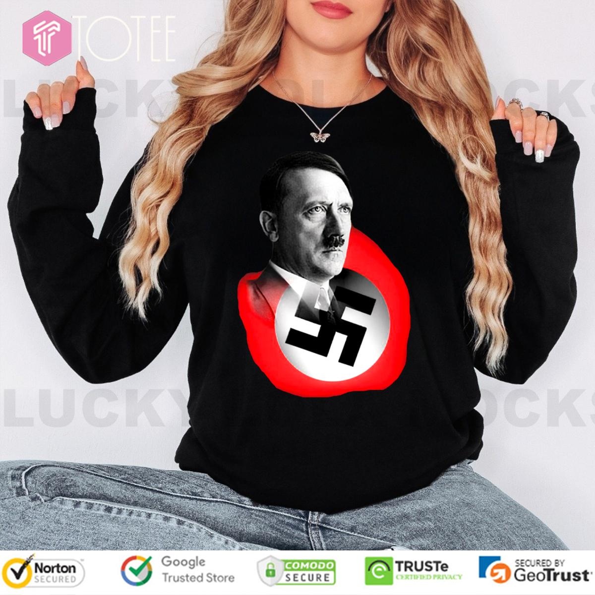 Mens Hitler Nazi Party Flag Long Sleeve