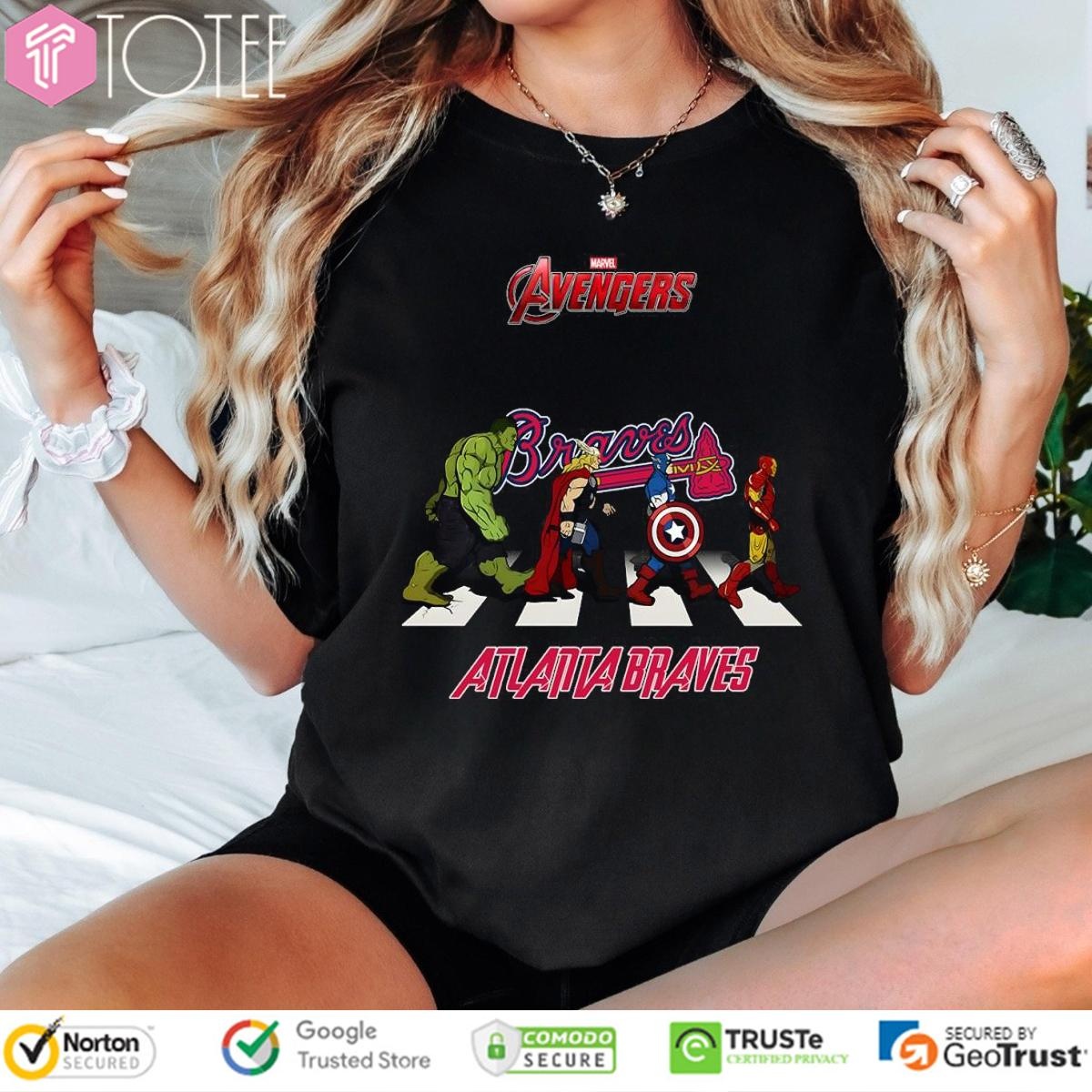 Atlanta Braves Marvel Avengers Abbey Road T-shirt