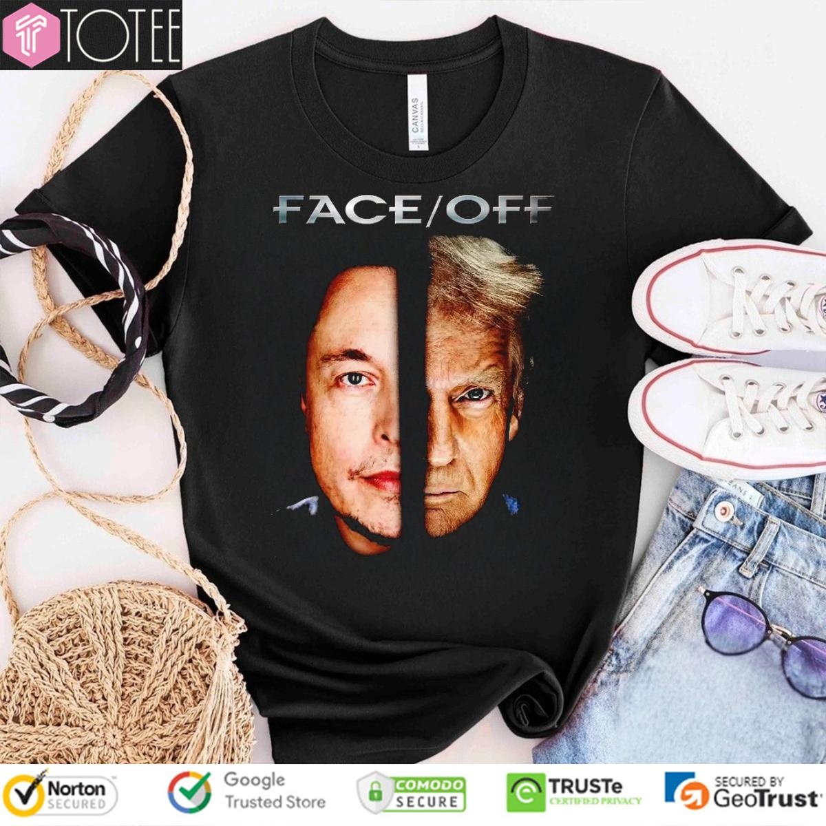 Elon Musk Trump Face Off T-shirt