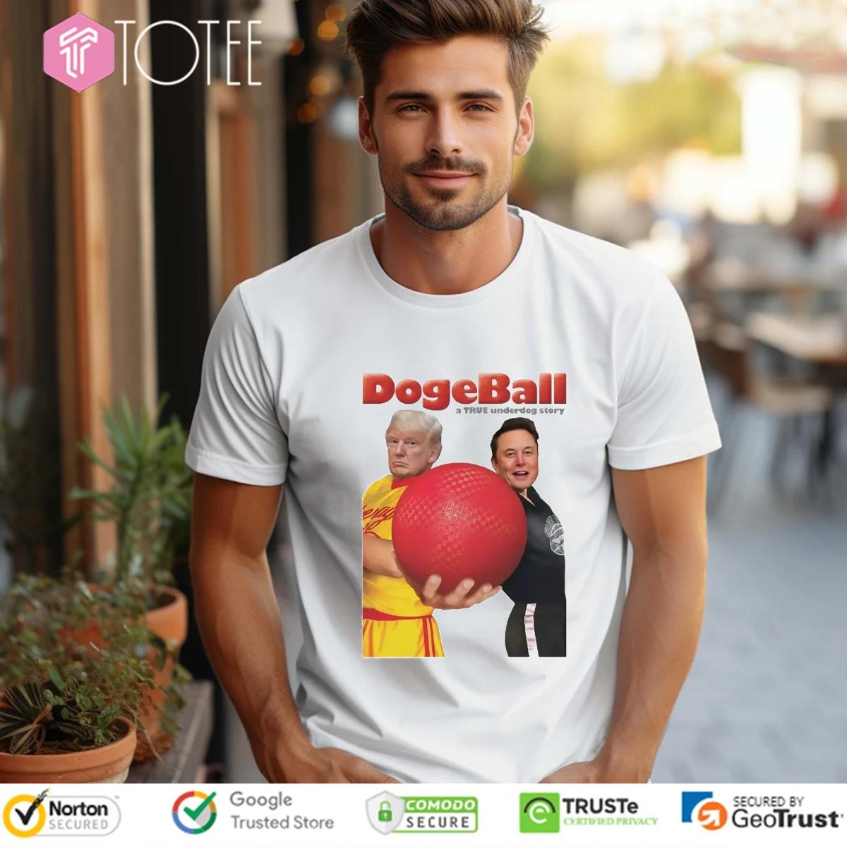 Elon Musk Vs Trump Dodgeball A True Underdog Story T-shirt