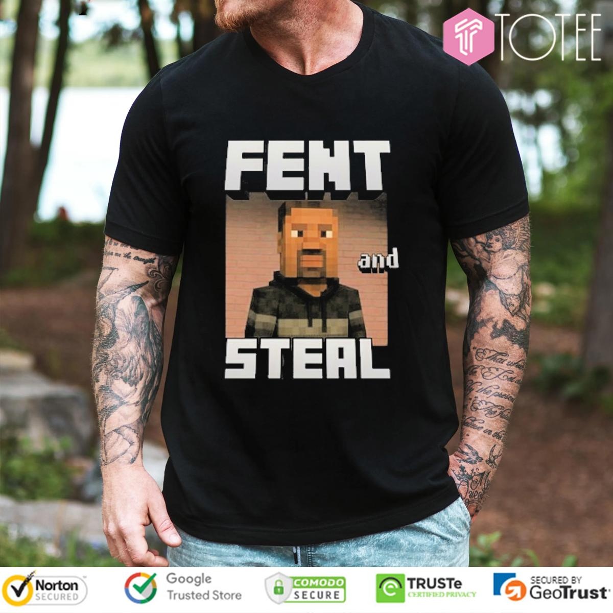 Fent And Steal George Floyd Parody Minecraft T-shirt