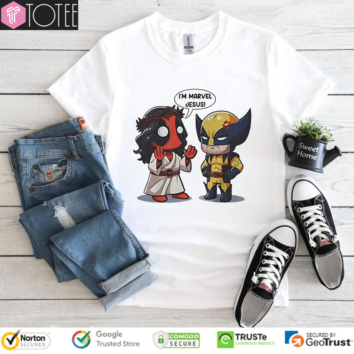 Im Marvel Jesus Deadpool And Wolverine T-shirt