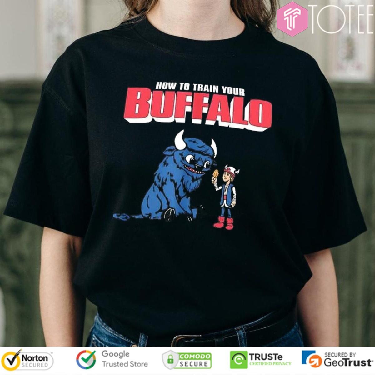 How To Train Your Buffalo Parody Buffalo Bills How To Train Your Dragon T-shirt