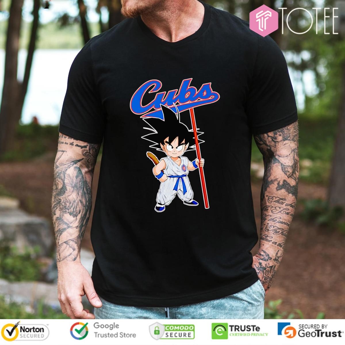 Dragon Ball Z Goku Cosplay Chicago Cubs T-shirt