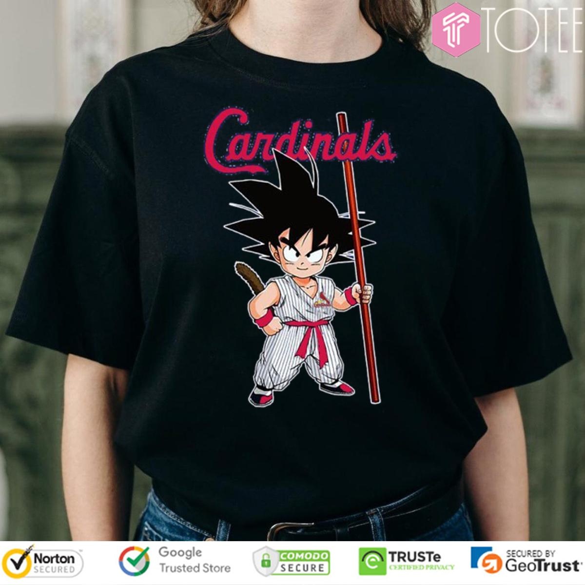 Dragon Ball Z Goku St. Louis Cardinals Baseball T-shirt