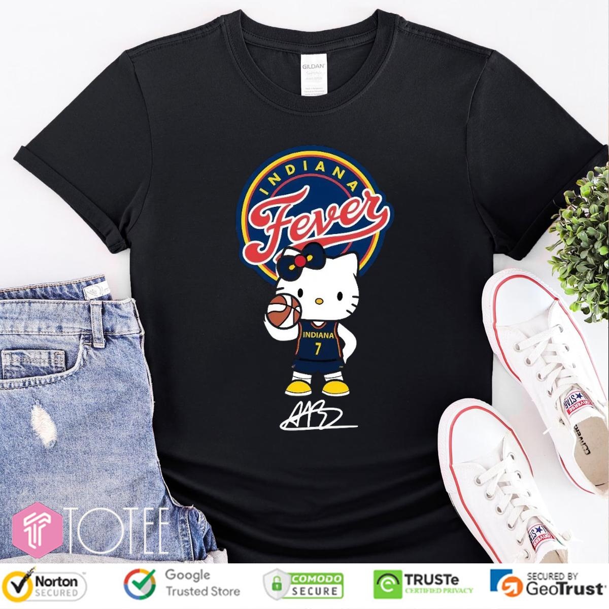 Indiana Fever Aliyah Boston Hello Kitty Signature T-shirt