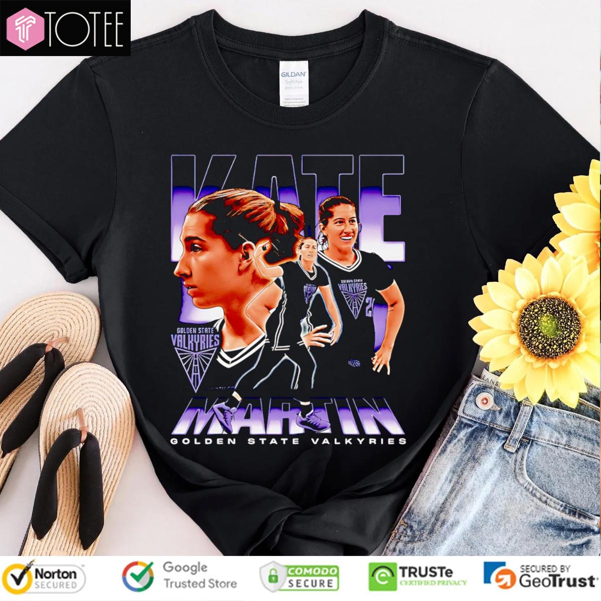 Kate Martin Golden State Valkyries Retro T-shirt