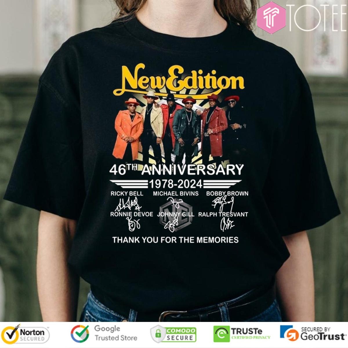 46Th Anniversary 1978-2024 New Edition Signatures T-shirt