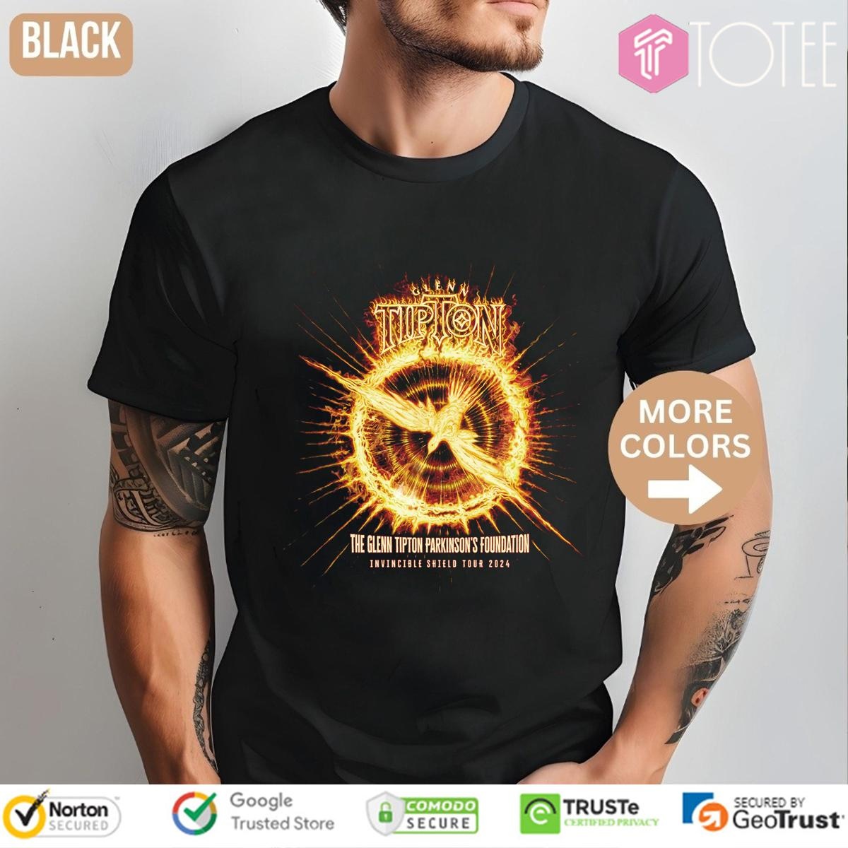 The Glenn Tipton Invincible Shield Of Pain World Tour Judas Priest T-shirt