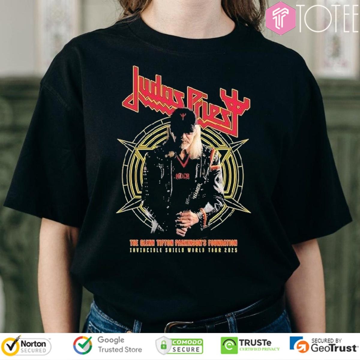 The Glenn Tipton Parkinsons Foundation Invincible Shield Of Pain World Tour 2025 Judas Priest T-shirt