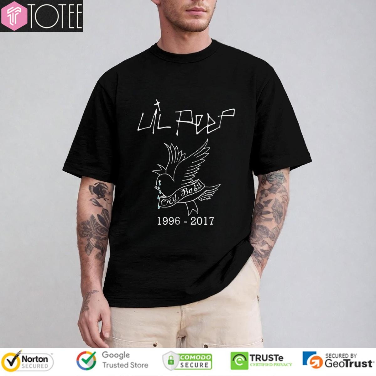Lil Peep Rapper Crybaby Hellboy T-shirt