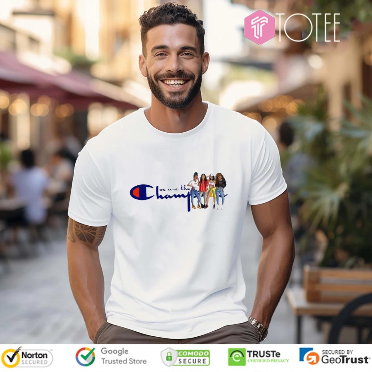 Natural Hair Girls We Are The Champions T-shirt