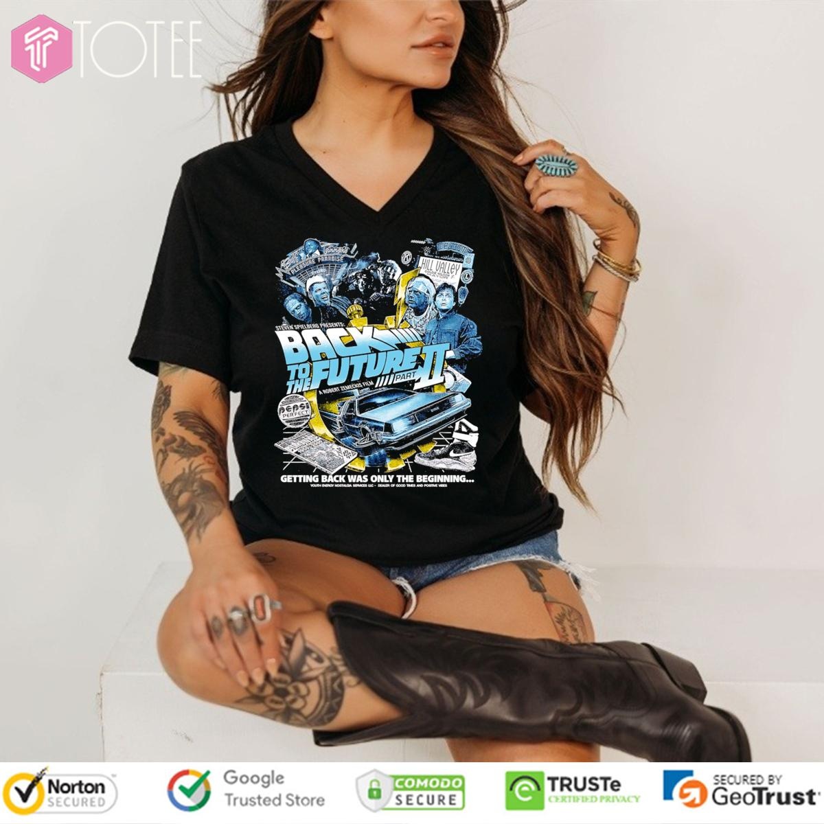 Getting Back Was Only The Beginning Back To The Future Part Ii V-neck